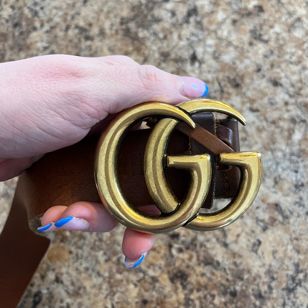Gucci wide marmont belt